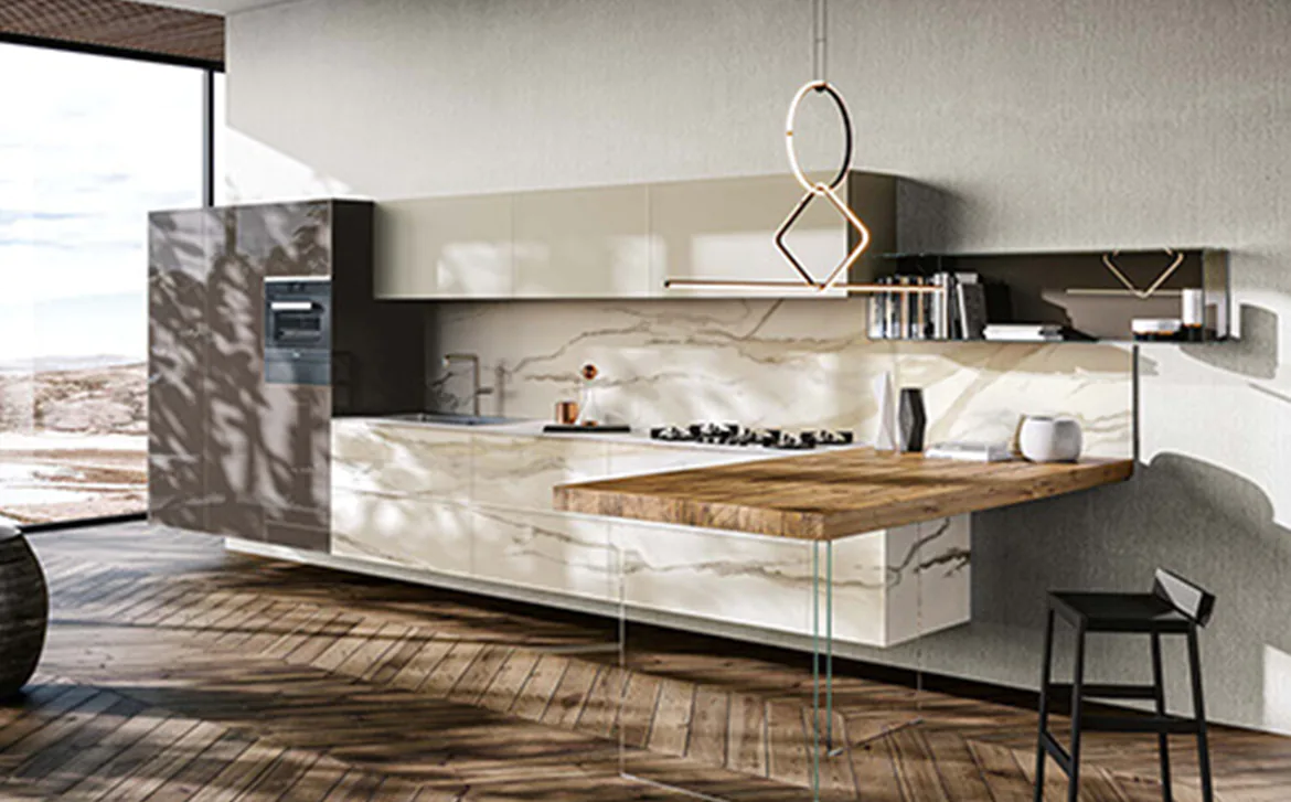 Cucina 36e8 Marble XGlass